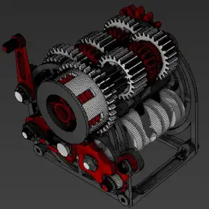 Sequential Gearbox 5 Speed Motorcycle Transmission