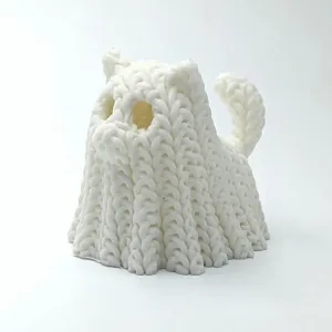 Knitted Cute Ghost Cat (cute)