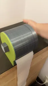 Tissue paper dispenser with lever