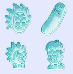 Rick and Morty cookie cutter set of 15