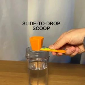 Slide-to-Drop Protein Powder Scoop