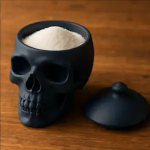 Double-Sided Skull Serving Bowl – Sugar or Salsa