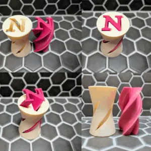 Spiral Vortex Letter N Fidget - Internal