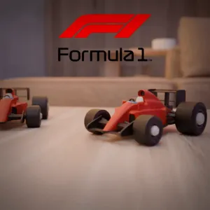 FORMULA 1 CAR CARTOON CUTE