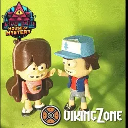 Dipper And Mabell Piny3D: the articulated Gravity Falls
