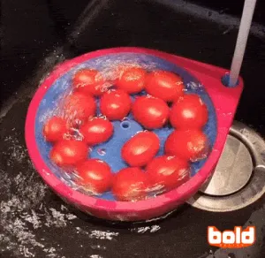 Fruit spin washer