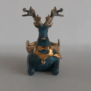 deer planter - vase - garden urn - candy dish - candle holde