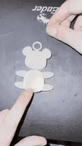 Teddy bear keychain flexi