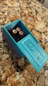 AA Battery Box (24) with sliding Lid