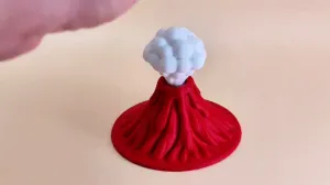 无需电力的磁悬浮解压火山玩具
