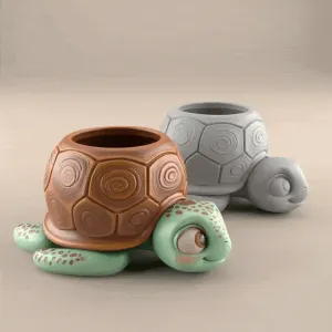 Cute Turtle Planter Urn candy container candle holder