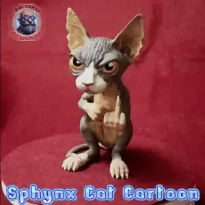Sphynx Cat Cartoon