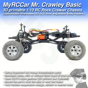 MyRCCar Mr. Crawley Basic. 1/10 RC Rock Crawler Chassis
