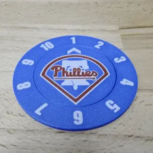 Philadelphia Phillies Drink Count Coaster - Multi Color