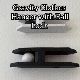 Gravity Clothes Hanger with Ball Lock