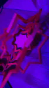 V. 2 CHRISTMAS STAR TOY DECORATION ON THE CHRISTMAS TREE