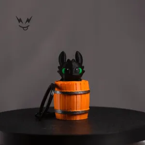 Clicker Antiestrés Llavero: Toothless (Chimuelo/Desdentado)
