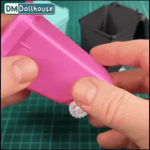1:12 Scale Miniature Street Trash Bin