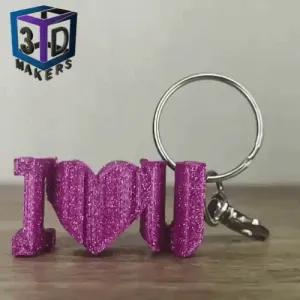 KEY RING I LOVE YOU MOM MOTHER'S DAY