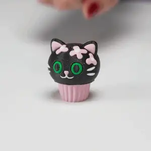 KITTEN CUPCAKES CLICKERS KEYCHAIN 🔑