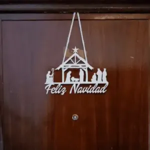 Nativity scene - decoration for walls, doors, windows...