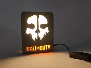 Call of Duty logo ornament, night light