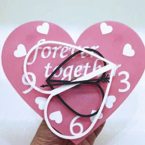 Heart-shaped clock