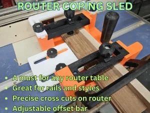 Router table coping sled - IMPERIAL HARDWARE