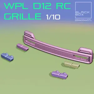 WPL D12 1-10TH NEW GRILLE WITH HEADLIGHT LENS