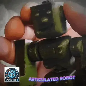 ARTICULATING FLEXI WIGGLE ROBOT - PRINT IN PLACE, NO SUPPORT