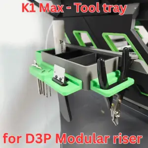 K1 Max Modular tool tray for K1 Max, K2 Pro and K2 D3P riser