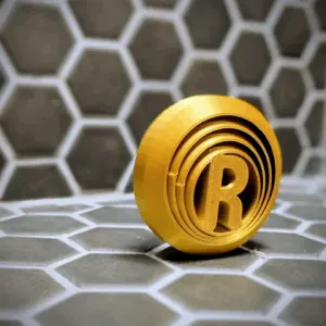 Circular Layered Letter R Fidget