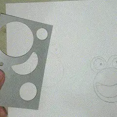 Draw animals with shapes stencil