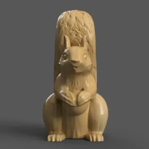 Cute Squirrel Headphone Holder – 3D STL Model for Printing
