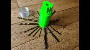 Drill Bit Set Dispenser Caddy Storage Solution Holds 18 Bits