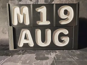 Large Perpetual Block Calendar