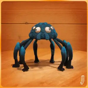 Articulated crazy spider toy, flexi fidget
