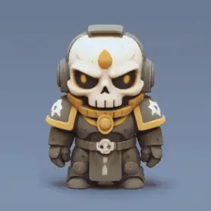 Chaplain Grimaldus Chibi Warhammer 40k