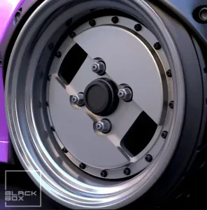 GLA WHEEL SET 3 OFFSETS separated HUB 3D print model