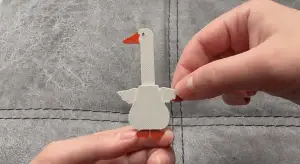 Goose with long legs or neck