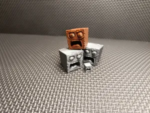 Mad Stone Cube / Angry Block Character (1-3cm)