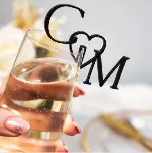 WEDDING NAME DRINK CHARM - CUSTOM