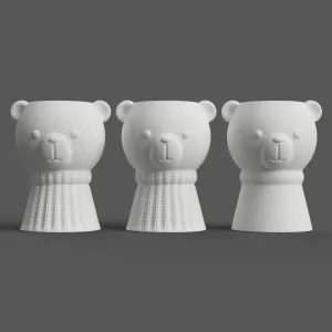 bear VASE - POT - PLANTER - CANDY DISH - CUP - URN