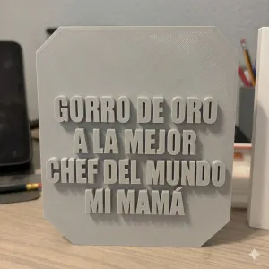Placa de Chef de Oro