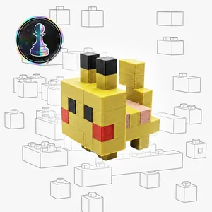 Pika Bot Bricks Puzzle made with Voxl Regolith