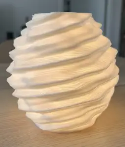 🌊 Bioluminescence: Organic Twisted Lamp Shade (E27)
