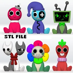 Dandys world Astro,Bobette, Sprout,Vee,Razzle and Dazzle STL
