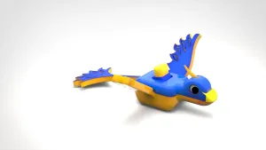 Tiny Mechanical Bird Model