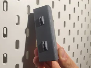 CR 2032 batteries holder for IKEA SKADIS pegboard