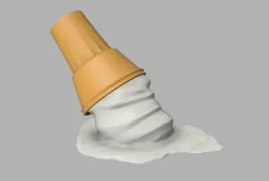 Two ice cream model decorations